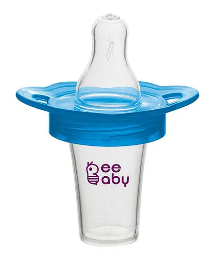Beebaby Medicine Dispenser With Soft Silicone Nipple - Blue