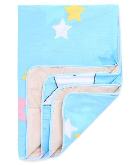 Diaper Changing Mat Star Print Sky Blue Online In India Buy At