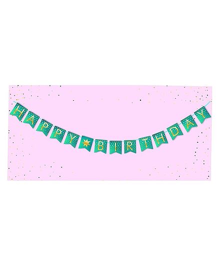 Syga Happy Birthday Banner Green Online In India Buy At Best