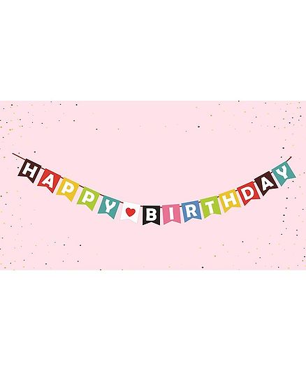Syga Happy Birthday Banner Multicolour Online In India Buy At