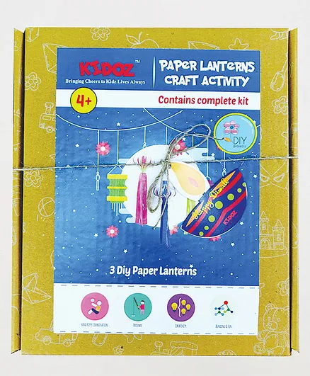 Kidoz Paper Lanterns Craft activity For Diwali - Multicolor