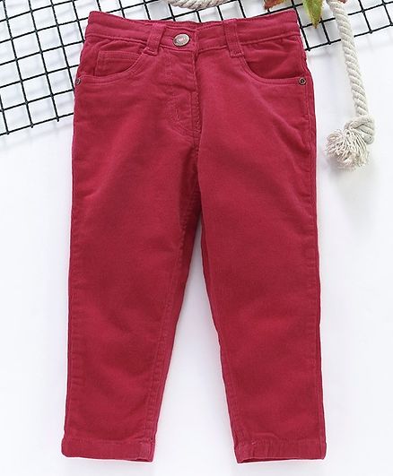 dark pink corduroy pants