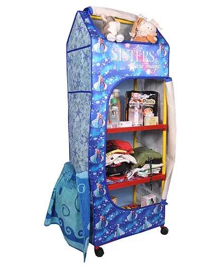 Disney By Kudos 5 Shelves Storage Wardrobe - Blue