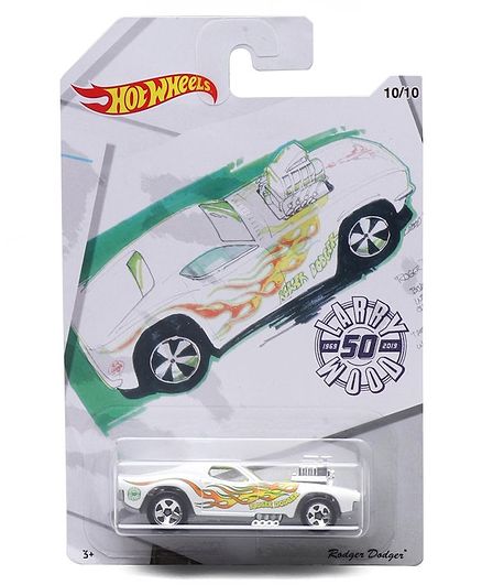 Hot Wheels Free Wheel Rodger Dodger White Yellow For 3 14 Years