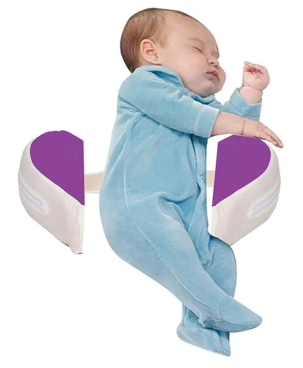 Get It Heart Shape Anti Roll Pillow - Purple