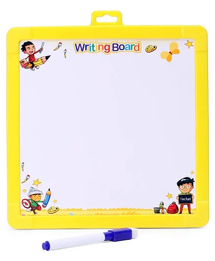 Ratnas Tick Tock Writing Board - Yellow