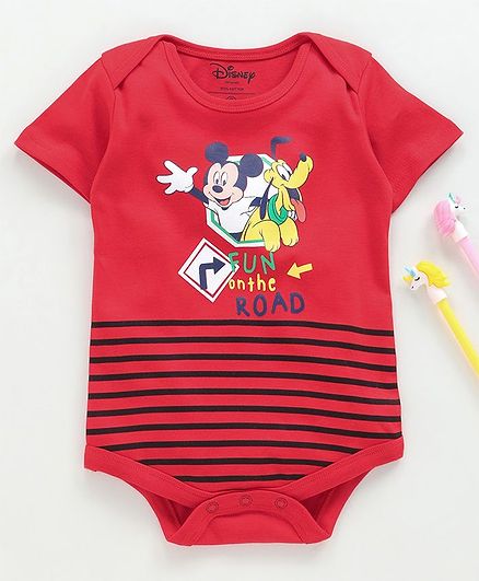 Baby Boys Swim Trunks MICKEY MOUSE MAKING FACES Red Yelw 0-3 3-6 6-9 12 18 24 MO