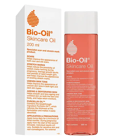 Bio Oil Original Face & Body Oil Suitable for Scars Stretch Mark Ageing Uneven Skin Tone Acne Scar Removal Pigmentation & Dark Spot - 200 ml