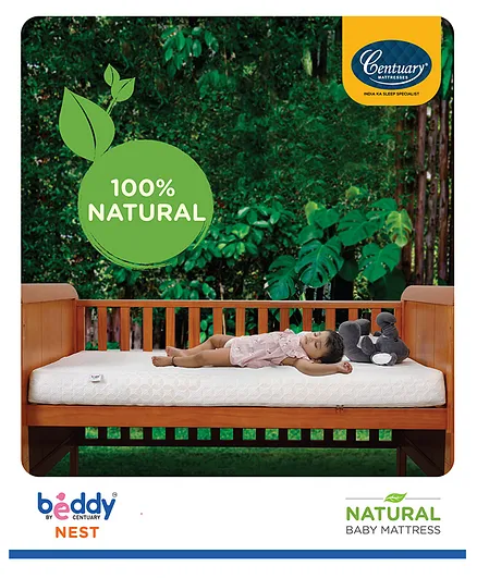 Centuary Beddy Nest Natural Baby Mattress - White
