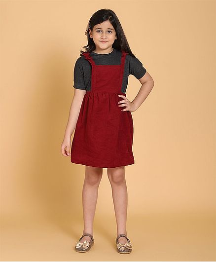 dungaree frock dress
