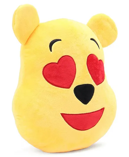 Pooh In Love Emoji Face Plush Yellow - 13 Inches 