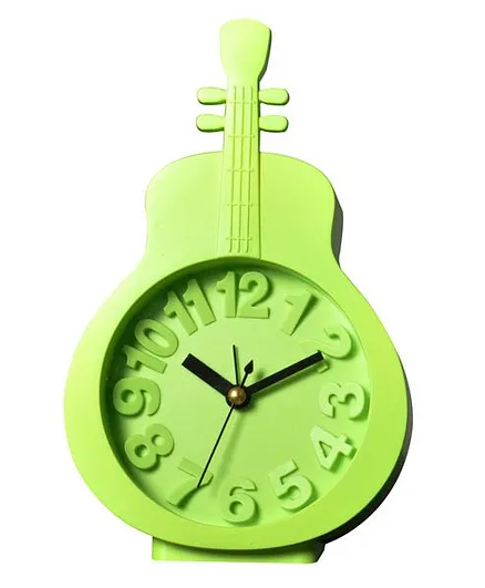 EZ Life Guitar Shape Desk Alarm Clock - Green