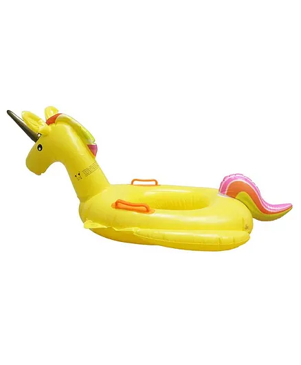 EZ Life Inflatable Unicorn Swimming Ring Float For Kids - Yellow