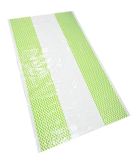 EZ Life Zig Zag Disposable Table Cover - Green