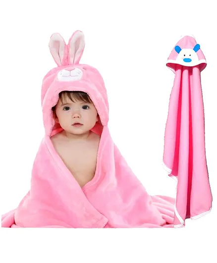 Brandonn Hooded Wrappers Pack of 2 - Pink