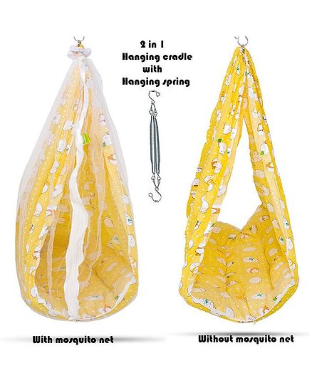 hanging cradle with mosquito net