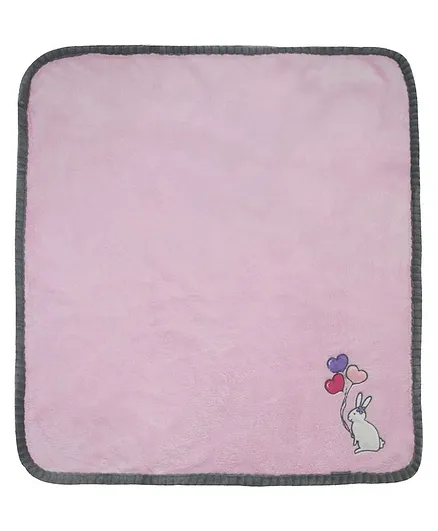 Honey Bunny Coral Baby Blanket - Pink