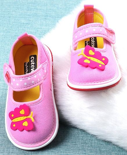 Babyhug Musical Casual Shoes - Pink 