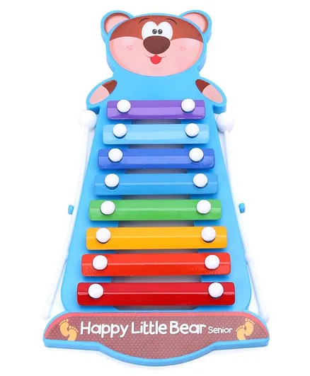 Ratnas Happy Little Bear Xylophone - Blue 