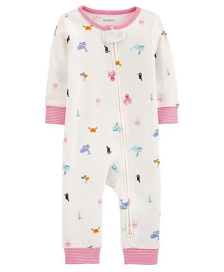 footless zip sleepsuit