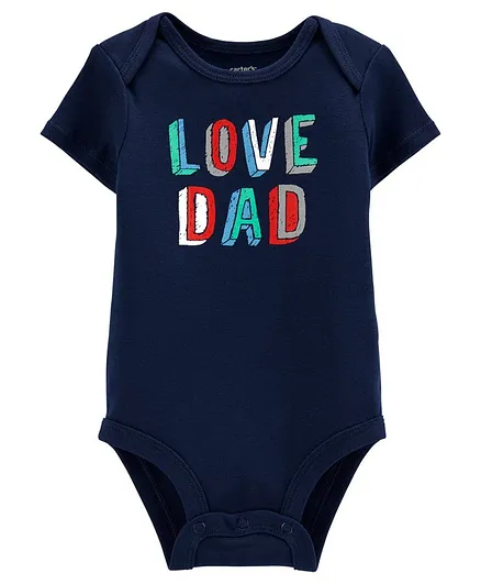 Carter's Love Dad Collectible Bodysuit - Navy Blue