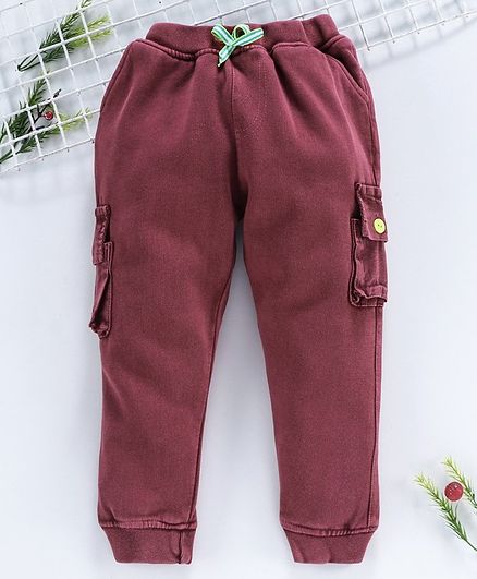 maroon jogger pants