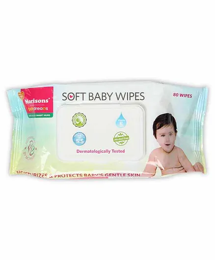 Morisons Baby Dreams Wet Wipes - 80 Pieces