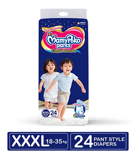 MamyPoko Extra Absorb Pant Style Diaper XXX Large Size - 24 Pieces