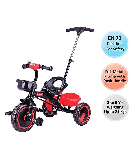 tricycle with handle to push