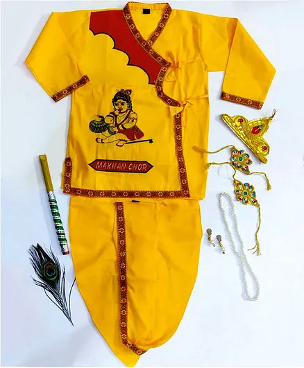 Sakhyam Krishna Cotton Makhan Chor Embroidery Costume 20 No.