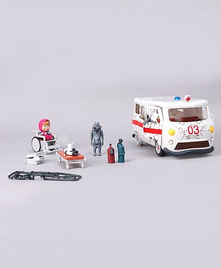 masha and the bear ambulance playset