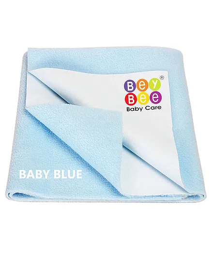 Bey Bee Waterproof Bed Protector Dry Sheet Medium - Blue