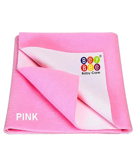Bey Bee Waterproof Bed Protector Dry Sheet Large - Pink 