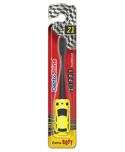 DentoShine Zippy Extra Soft Toothbrush - Yellow