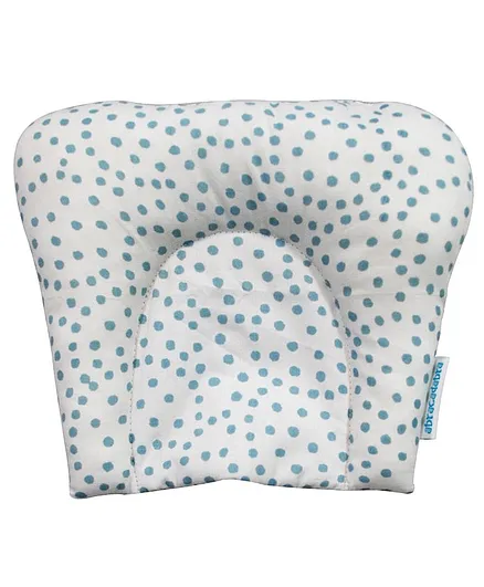 Abracadabra Cavity Neck Pillow Polka Dot Print - White