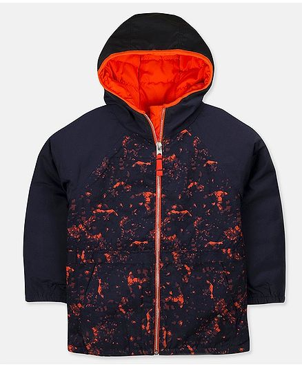 Cherry Crumble California Kids Boys Solid Polyester Regular Fit Winter Jacket Blue Red