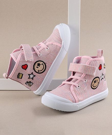 light pink canvas shoes