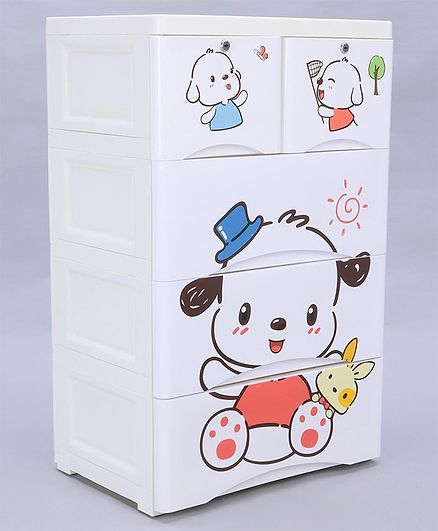 5 Compartment Storage Unit Dog Print White Online In India Buy At
