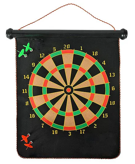 Syga Double Sided Magnet Dart Board Game Black - 39 cm