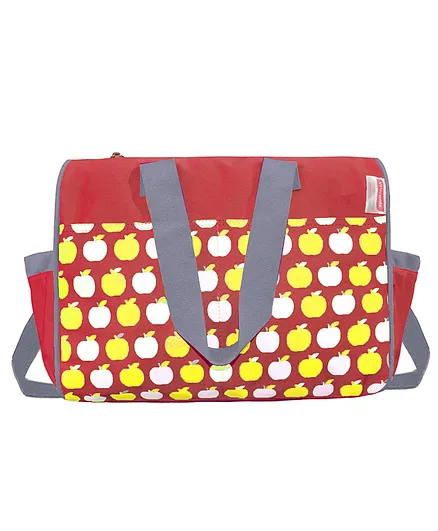 VParents Dimpy Dimpy Multipurpose Diaper Bag Cum Mother Bag - Red