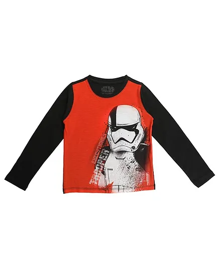 Disney By Crossroads Star Wars Red Snow Trooper Print Full Sleeves Tee - Red