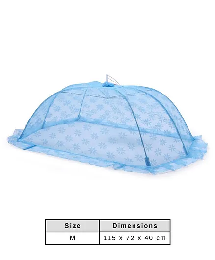 Babyhug Portable Baby Mosquito Net Medium  - Blue