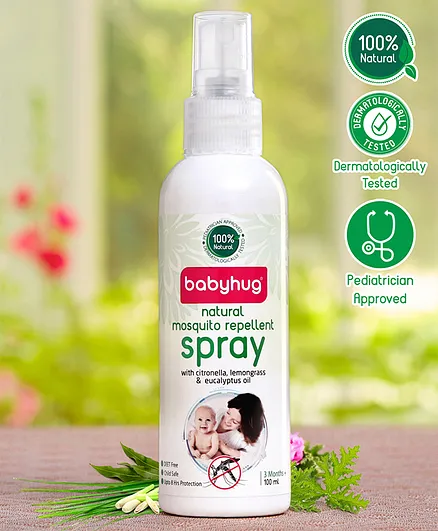 Babyhug 100% Natural Mosquito Repellent Spray - 100 ml