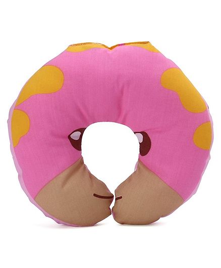 Neck Support Pillow Giraffe Print Pink Online In India Buy At