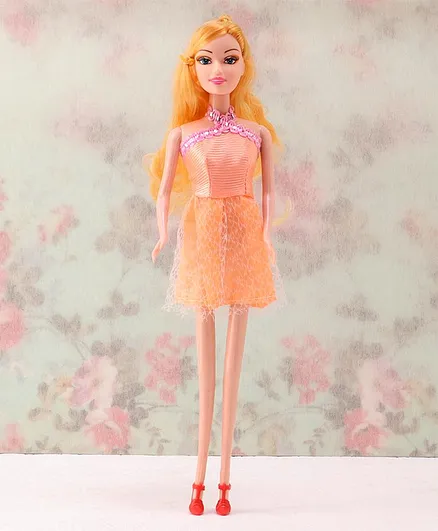 Hrijoy Beauty Happy Girl Doll Orange - Height 29 cm