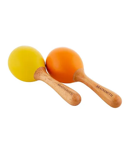 Brainsmith Swoora Maracas - Yellow