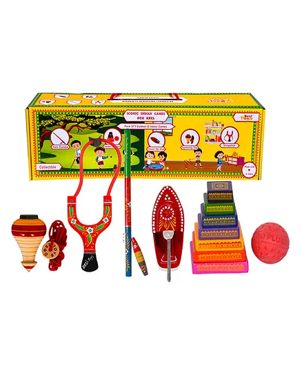 Desi Toys Popular Indian Games Combo - Pack of 5