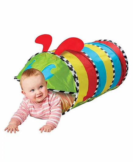 Wolrds Apart My First Kid Active Caterpillar Pop Up Baby Sensory Play Tunnel - Multicolor