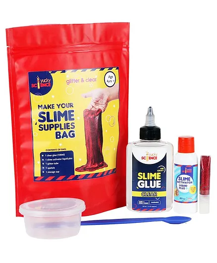 Yucky Science Glitter and Clear Slime Making Kit - Multicoloour