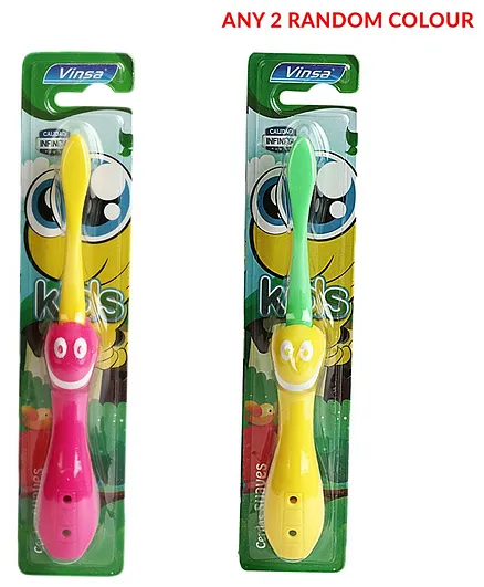 PASSION PETALS Smile Design Foldable Toothbrush Pack Of 2 (Colour May Vary)
